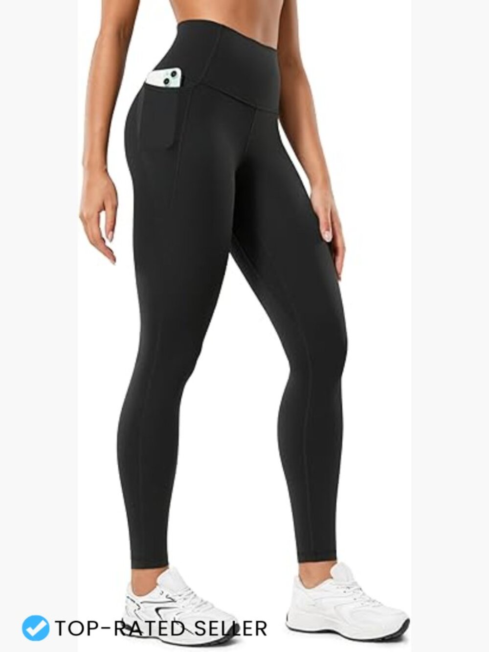 Butterluxe Workout Leggings Pockets 28" High Waisted Yoga Pants Buttery Soft